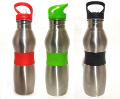 Stainless Steel Single Layer Drinking Water Grip Bottle 750 ml with Sipper