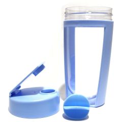 Elegant Gym Shaker Sipper Bottle with Plastic Mixer - 500 ml
