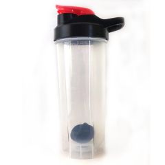 BPA Free Gym Bottle with Mixer Plastic Ball 700 ml Shaker – Color POP