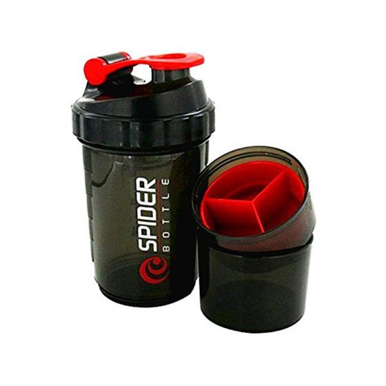 Gym Spider Shaker Plastic Bottle 500 Milliliters with Extra Compartmen –  AJRO DEAL