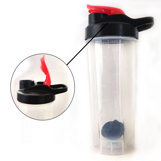 Shidddat Compact Gym Shaker Bottle With Blender Ball For Protein Shake ,  Bpa Free Material, Plastic, Assorted, 700ml - 1 Pc 